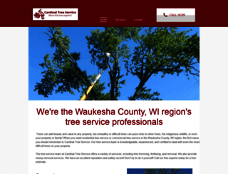 cardinaltreeservicewi.com screenshot