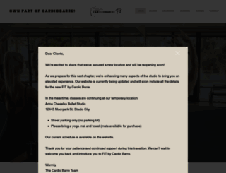 cardiobarre.com screenshot