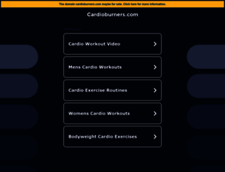 cardioburners.com screenshot