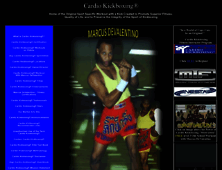cardiokickboxing.com screenshot