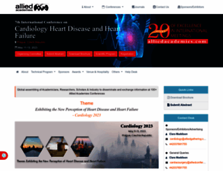 cardiology.alliedacademies.com screenshot