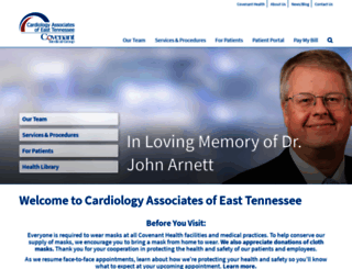 cardiologyassociatesofeasttennessee.com screenshot