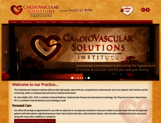 cardiovascularsolutionsinstitute.com screenshot