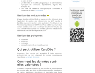 cardobs.mnhn.fr screenshot