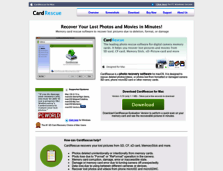 cardrescue.com screenshot