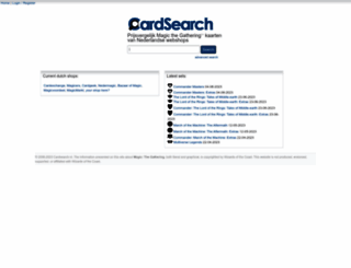 cardsearch.nl screenshot