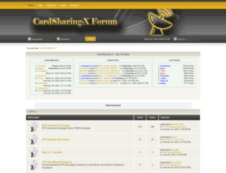 cardsharing-x.com screenshot