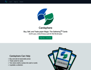 cardsphere.com screenshot