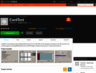 cardtest.sourceforge.net screenshot