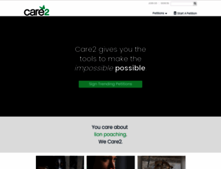 care2.com screenshot