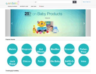 carebaby.in screenshot