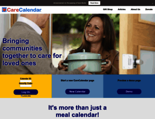 carecalendar.org screenshot