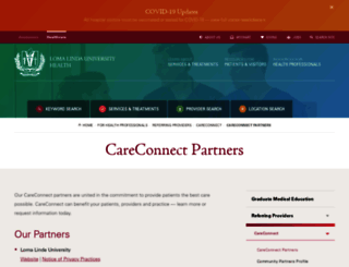 careconnectpartners.lluh.org screenshot
