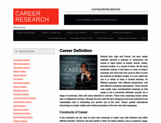 career.iresearchnet.com screenshot