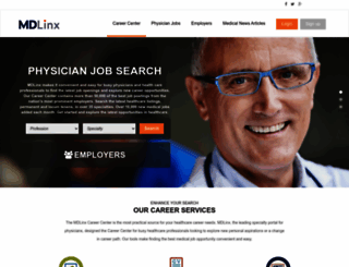 career.mdlinx.com screenshot