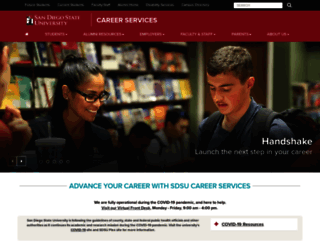career.sdsu.edu screenshot