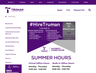 career.truman.edu screenshot