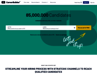 careerbuilderforemployers.com screenshot
