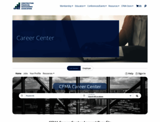 careercenter.cfma.org screenshot