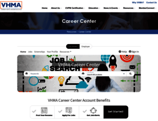 careercenter.vhma.org screenshot