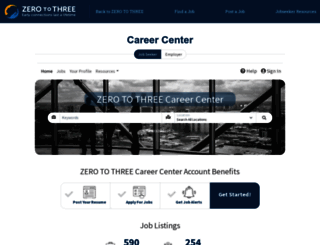 careercenter.zerotothree.org screenshot