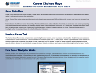 careerchoicesmayo.harrisoncareerguide.com screenshot