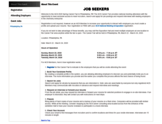 careerfair.acs.org screenshot