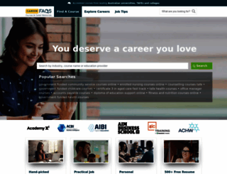 careerfaqs.com.au screenshot