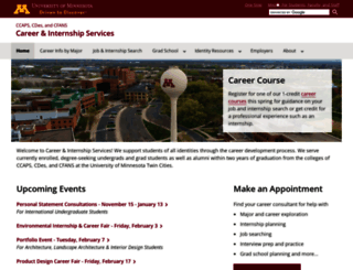 careerhelp.umn.edu screenshot