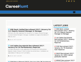 careerhunt.co.in screenshot