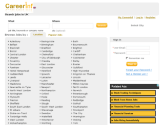 careerinf.co.uk screenshot