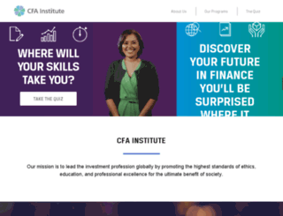 careermapping.cfainstitute.org screenshot