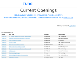 careers-tune.icims.com screenshot
