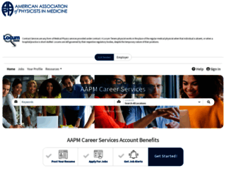careers.aapm.org screenshot