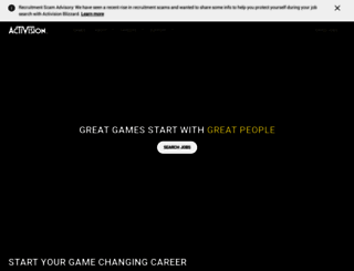 careers.activision.com screenshot