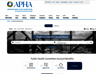 careers.apha.org screenshot