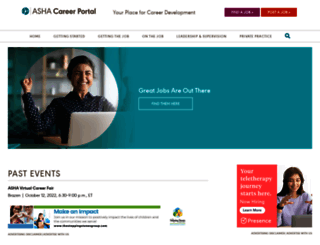careers.asha.org screenshot