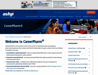 careers.ashp.org screenshot