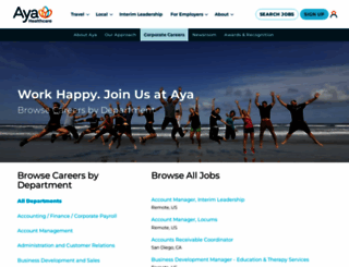 careers.ayahealthcare.com screenshot