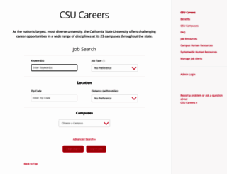 careers.calstate.edu screenshot