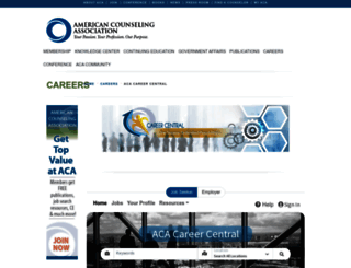 careers.counseling.org screenshot