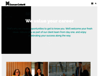 careers.duncancotterill.com screenshot