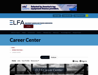 careers.elfaonline.org screenshot