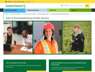 careers.gov.sk.ca screenshot