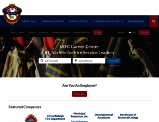 careers.iafc.org screenshot