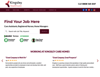 careers.kingsleyhealthcare.co.uk screenshot