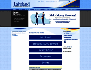 careers.lakelandcc.edu screenshot