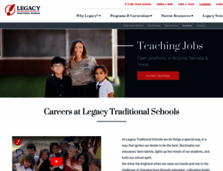 careers.legacytraditional.org screenshot