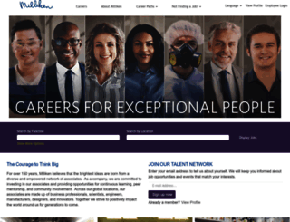 careers.milliken.com screenshot