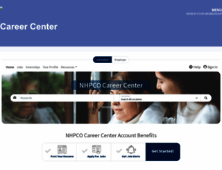 careers.nhpco.org screenshot